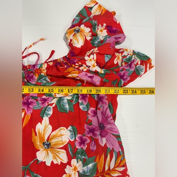 Women's Cynthia Rowley Pink Floral Mini Dress NO TAG indicating SIZE - Picture 9 of 12